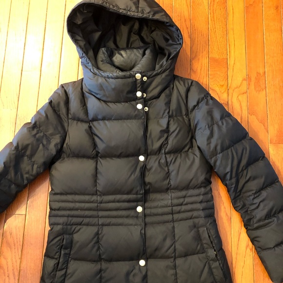 Cole Haan Black Parka Built In Vest - Picture 3 of 8